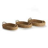 Napa Natural SEAGRASS OVAL TRAYS, SET OF 3