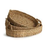 Napa Natural SEAGRASS OVAL TRAYS, SET OF 3