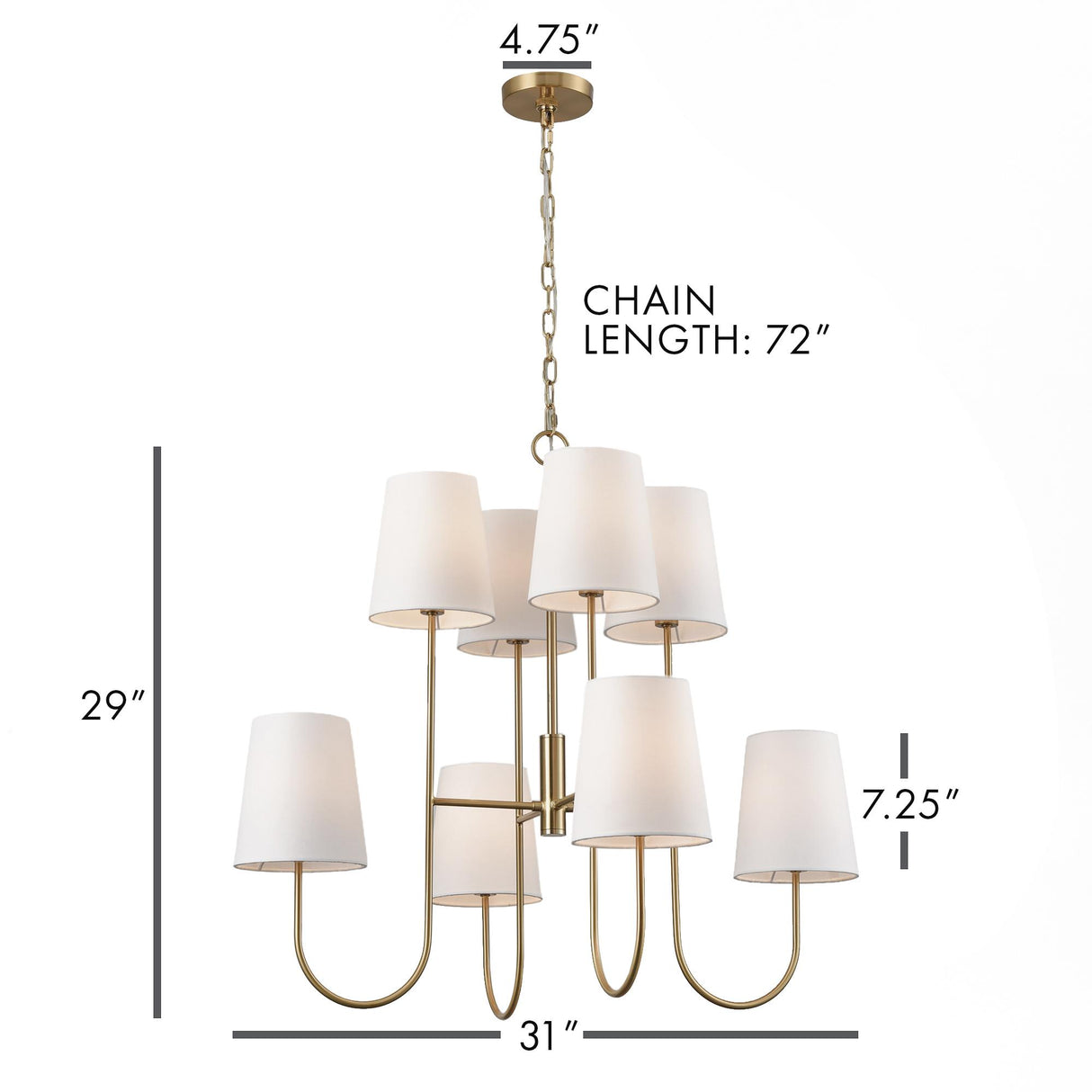 Napa Gold KINLEY CHANDELIER