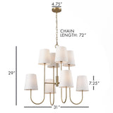 Napa Gold KINLEY CHANDELIER