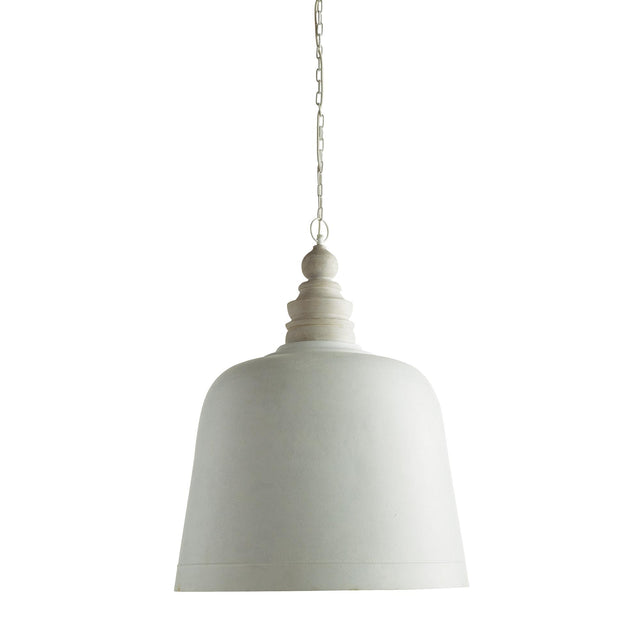 Napa White/Gold CLAUDETTE GRANDE DOME PENDANT