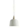Napa White/Gold CLAUDETTE DOME PENDANT