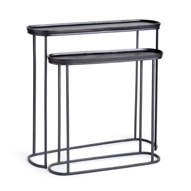Napa Black ZIVA CONSOLE TABLES, SET OF 2