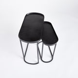 Napa Black ZIVA END TABLES, SET OF 2