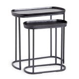 Napa Black ZIVA END TABLES, SET OF 2
