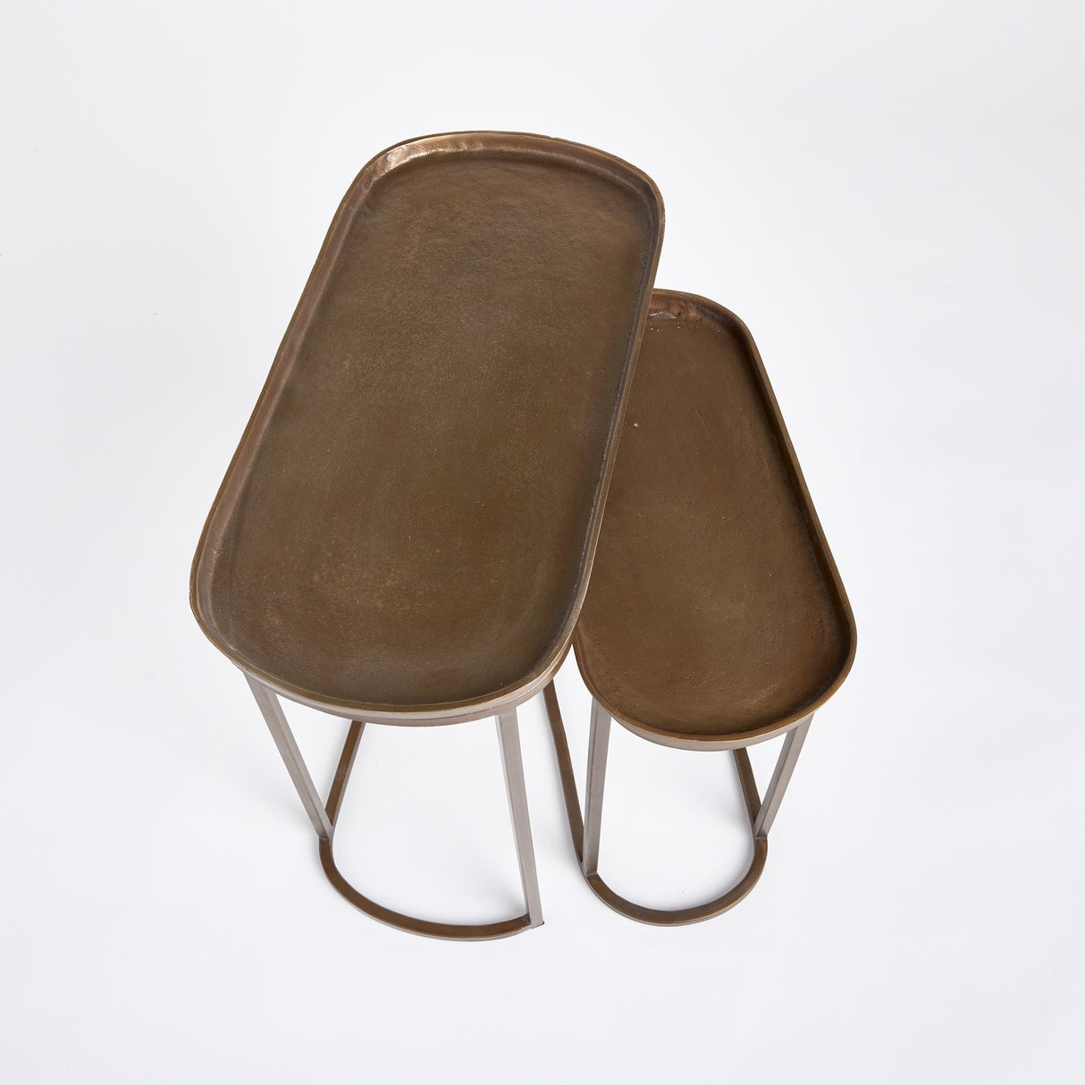 Napa Antique Brass ZIVA END TABLES, SET OF 2