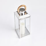 Napa Stainless Steel/Natural OCEANSIDE OUTDOOR LANTERN LARGE