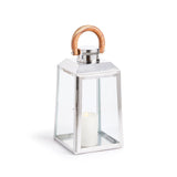 Napa Stainless Steel/Natural OCEANSIDE OUTDOOR LANTERN SMALL