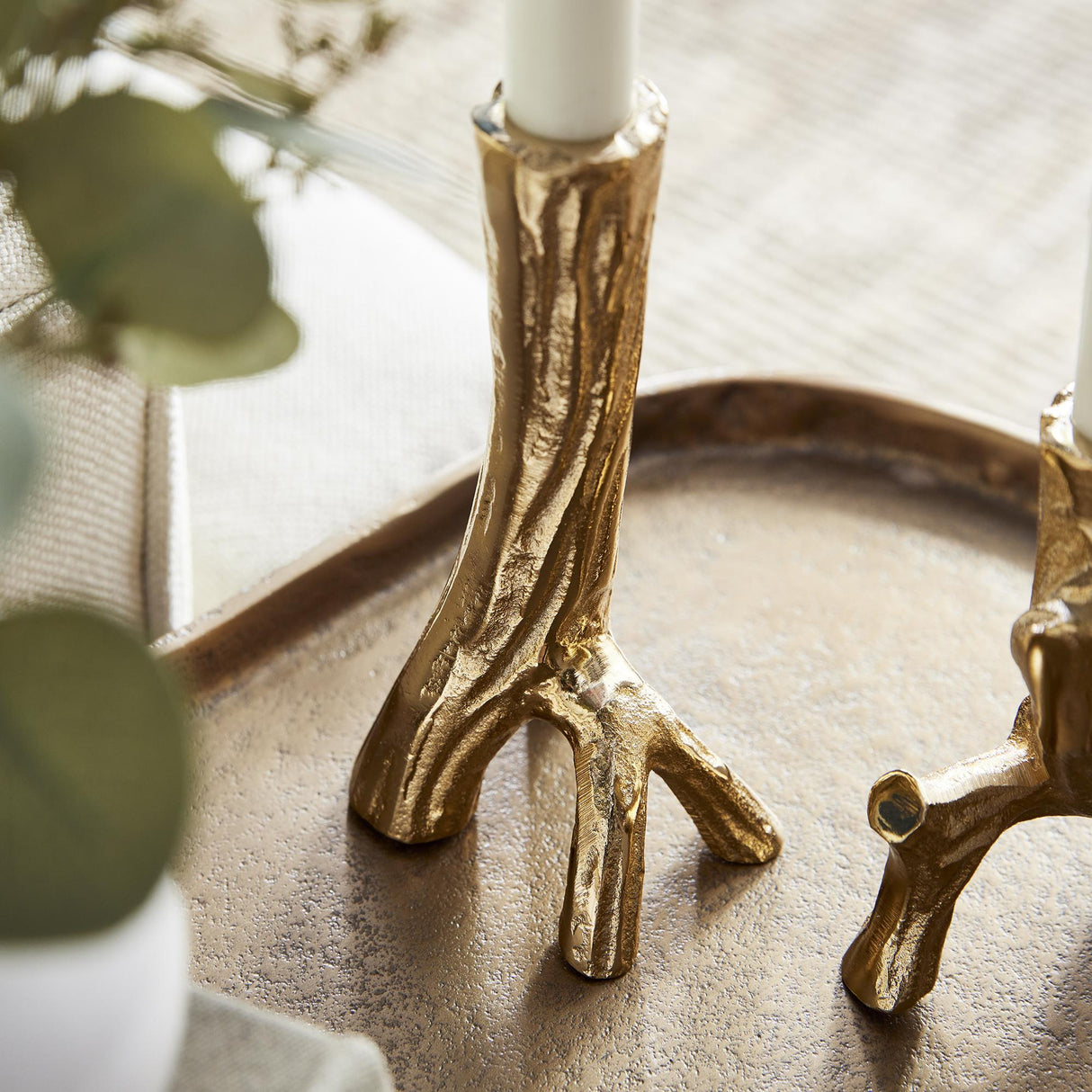 Napa Gold HYDE TAPER HOLDERS, SET OF 2