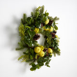 Napa  LEMON & MIXED BOTANICALS WREATH 26"