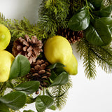 Napa  LEMON & MIXED BOTANICALS WREATH 26"