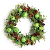 Napa  APPLE & MIXED BOTANICALS WREATH 24"