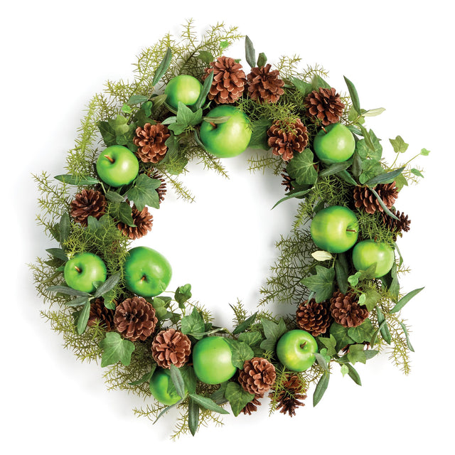 Napa  APPLE & MIXED BOTANICALS WREATH 24"