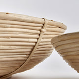 Napa Natural CANE RATTAN LOW BOWLS, SET OF 2