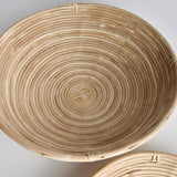 Napa Natural CANE RATTAN LOW BOWLS, SET OF 2