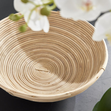 Napa Natural CANE RATTAN LOW BOWLS, SET OF 2