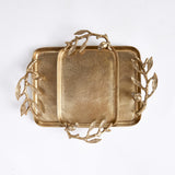 Napa Gold POMEGRANATE BRANCH DECORATIVE TRAYS, SET OF 2