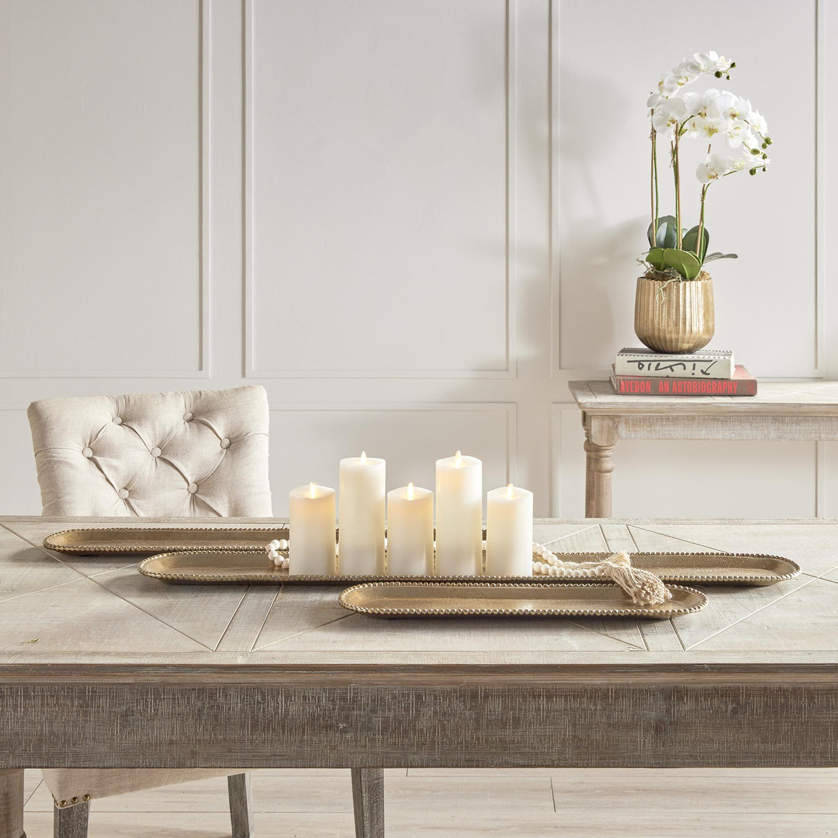 Napa Gold BLAIR DECORATIVE TRAYS, SET OF 3