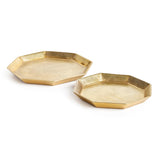 Napa Gold DEZI OCTAGONAL SERVING TRAYS, SET OF 2