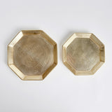 Napa Gold DEZI OCTAGONAL SERVING TRAYS, SET OF 2