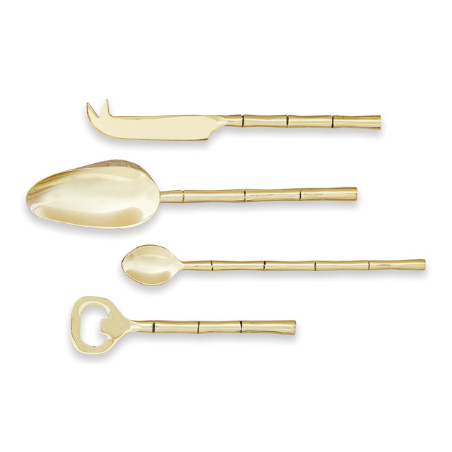 Napa Champagne Gold GROVE COCKTAIL ACCESSORIES, SET OF 4