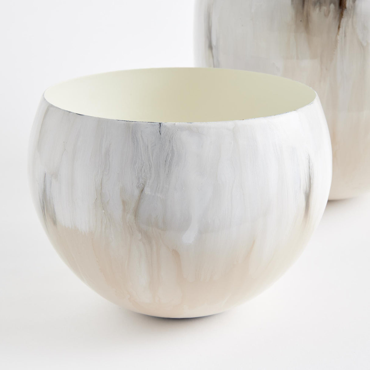Napa Cream/Beige KONA CACHEPOTS, SET OF 2