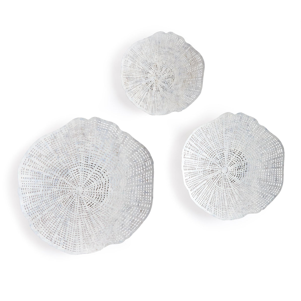 Napa Whitewash/Silver PACIFICA WALL ART, SET OF 3