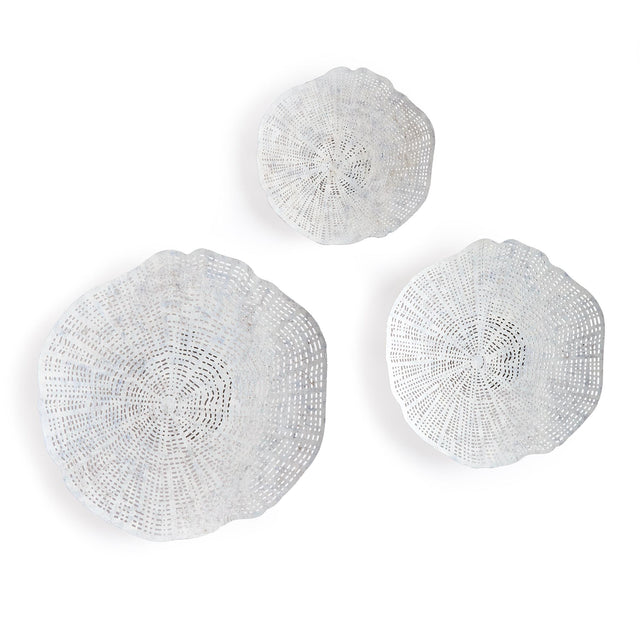 Napa Whitewash/Silver PACIFICA WALL ART, SET OF 3
