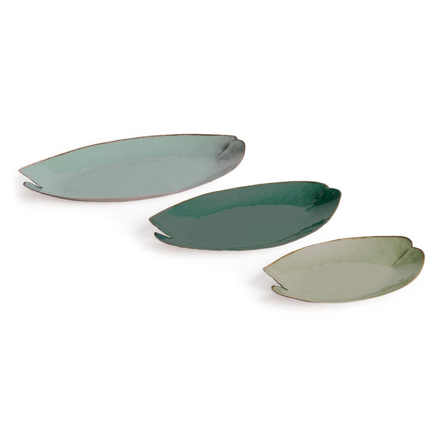 Napa Assorted Greens CAMDEN DECORATIVE TRAYS, SET OF 3