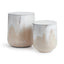 Napa Cream/Beige SANTOS STORAGE TABLES, SET OF 2