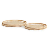 Napa Whitewash BARRI TRAYS, SET OF 2