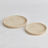 Napa Whitewash BARRI TRAYS, SET OF 2