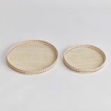 Napa Whitewash BARRI TRAYS, SET OF 2