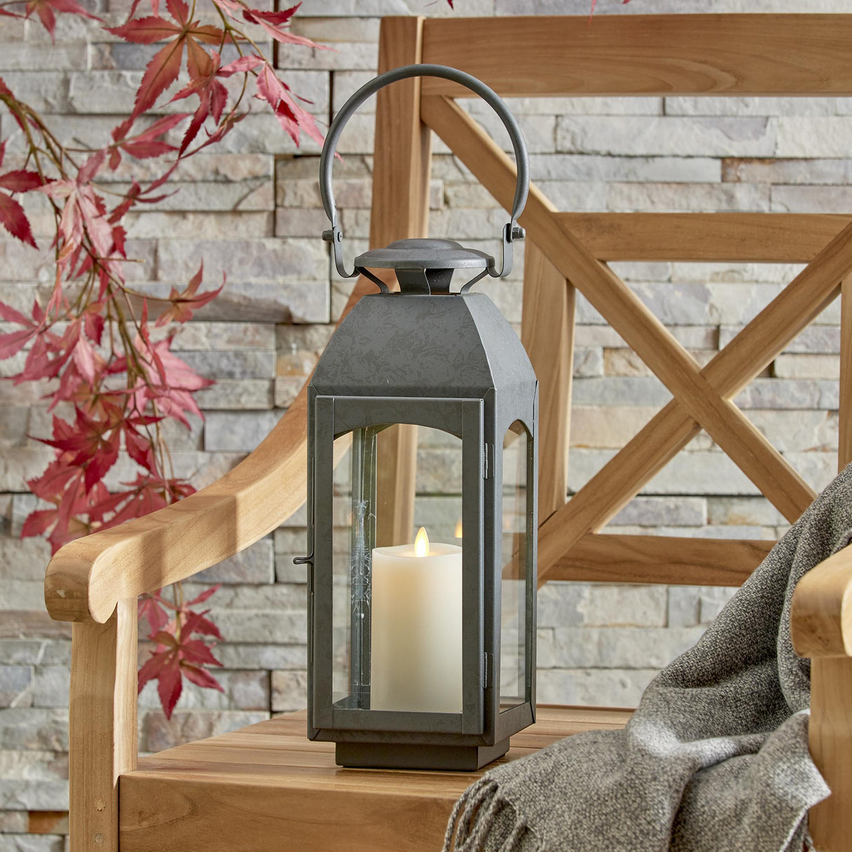Napa Gray ANTOINNE OUTDOOR LANTERN SMALL