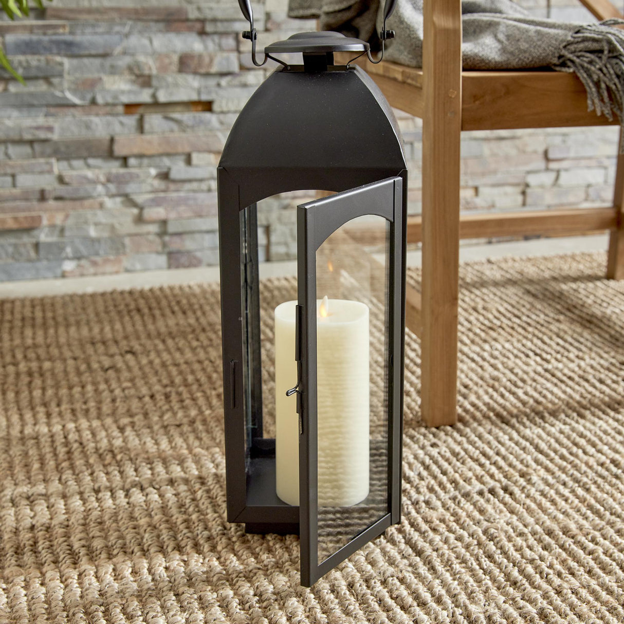 Napa Black ANTOINNE OUTDOOR LANTERN LARGE