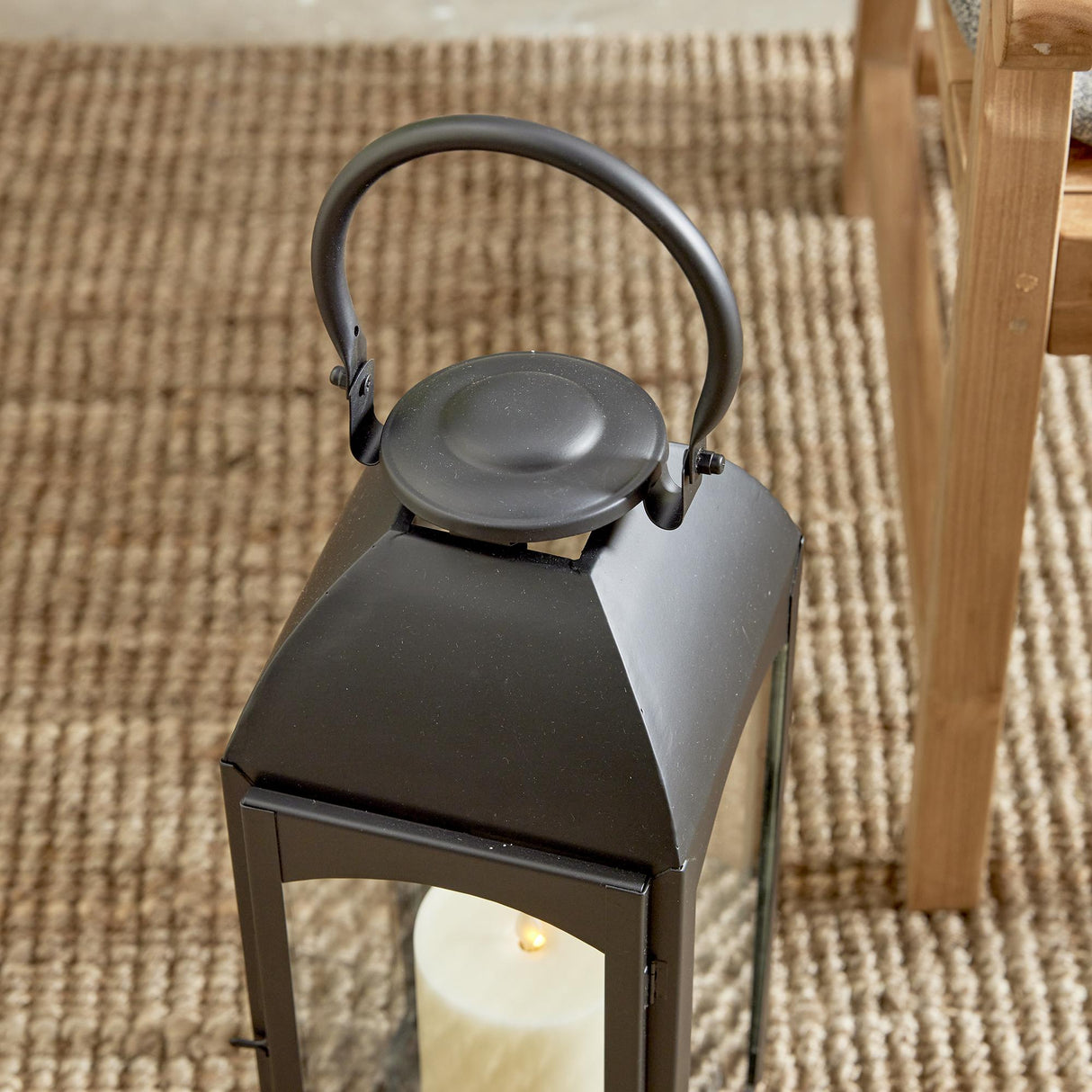 Napa Black ANTOINNE OUTDOOR LANTERN LARGE