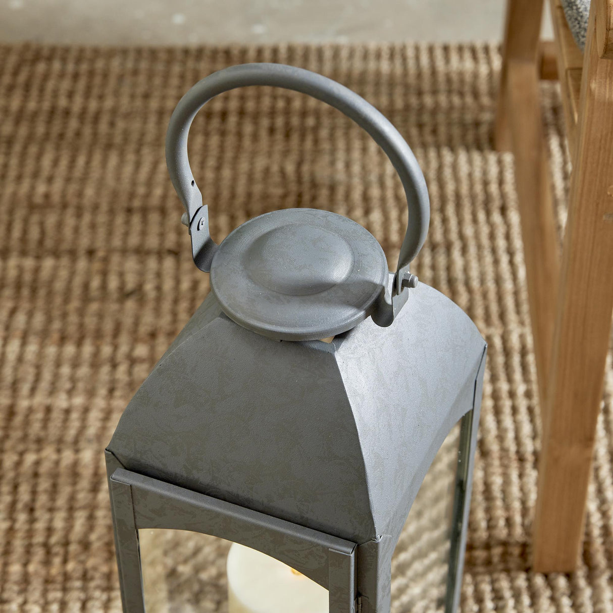 Napa Gray ANTOINNE OUTDOOR LANTERN LARGE