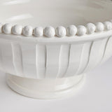 Napa White COLETTA DECORATIVE FOOTED LOW BOWL