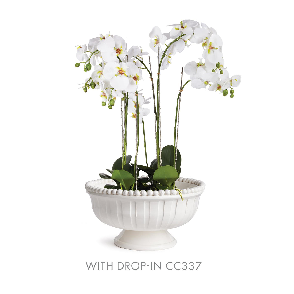 Napa White COLETTA DECORATIVE FOOTED LOW BOWL