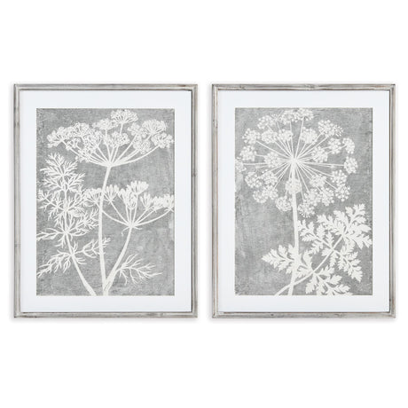 Napa  BLOOMING QUEEN ANNE'S LACE PRINTS, SET OF 2
