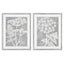 Napa  BLOOMING QUEEN ANNE'S LACE PRINTS, SET OF 2