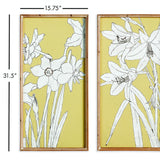 Napa  FLOWERING AMARYLLIS PRINTS, SET OF 2