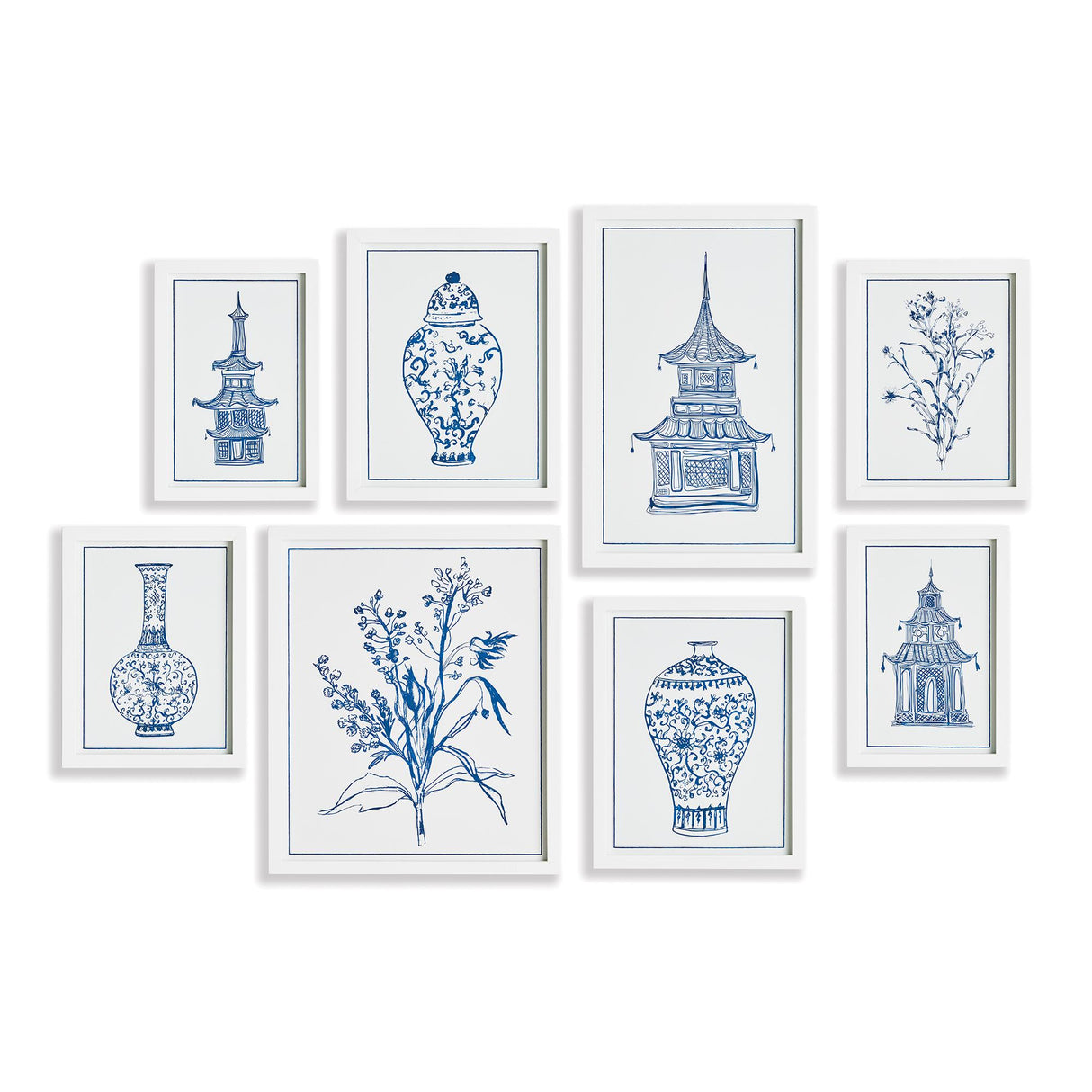 Napa  CHINOISERIE GALLERY, SET OF 8