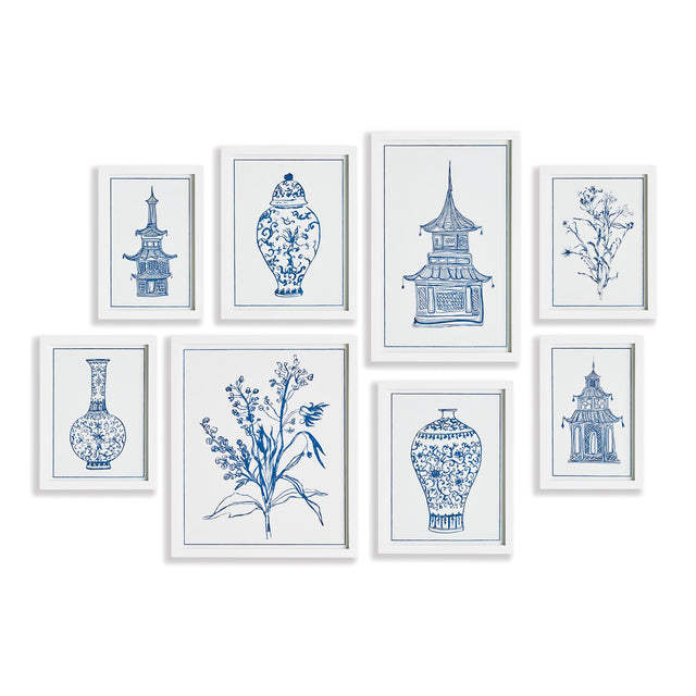 Napa  CHINOISERIE GALLERY, SET OF 8