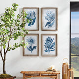 Napa Includes mat INDIGO PROTEA PRINTS, SET OF 4