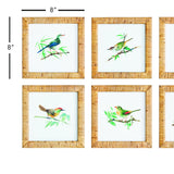 Napa Rattanwrapped frames SONGBIRD PETITE PRINTS, SET OF 6