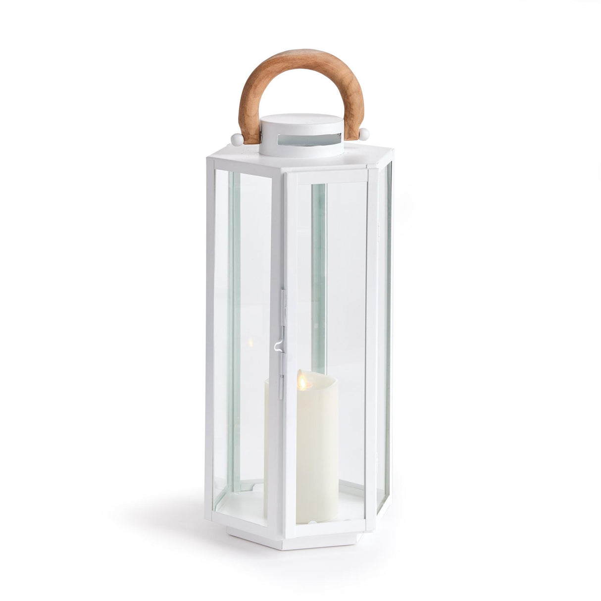 Napa White/Natural DOCKSIDE OUTDOOR LANTERN SMALL