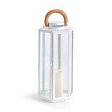 Napa White/Natural DOCKSIDE OUTDOOR LANTERN SMALL