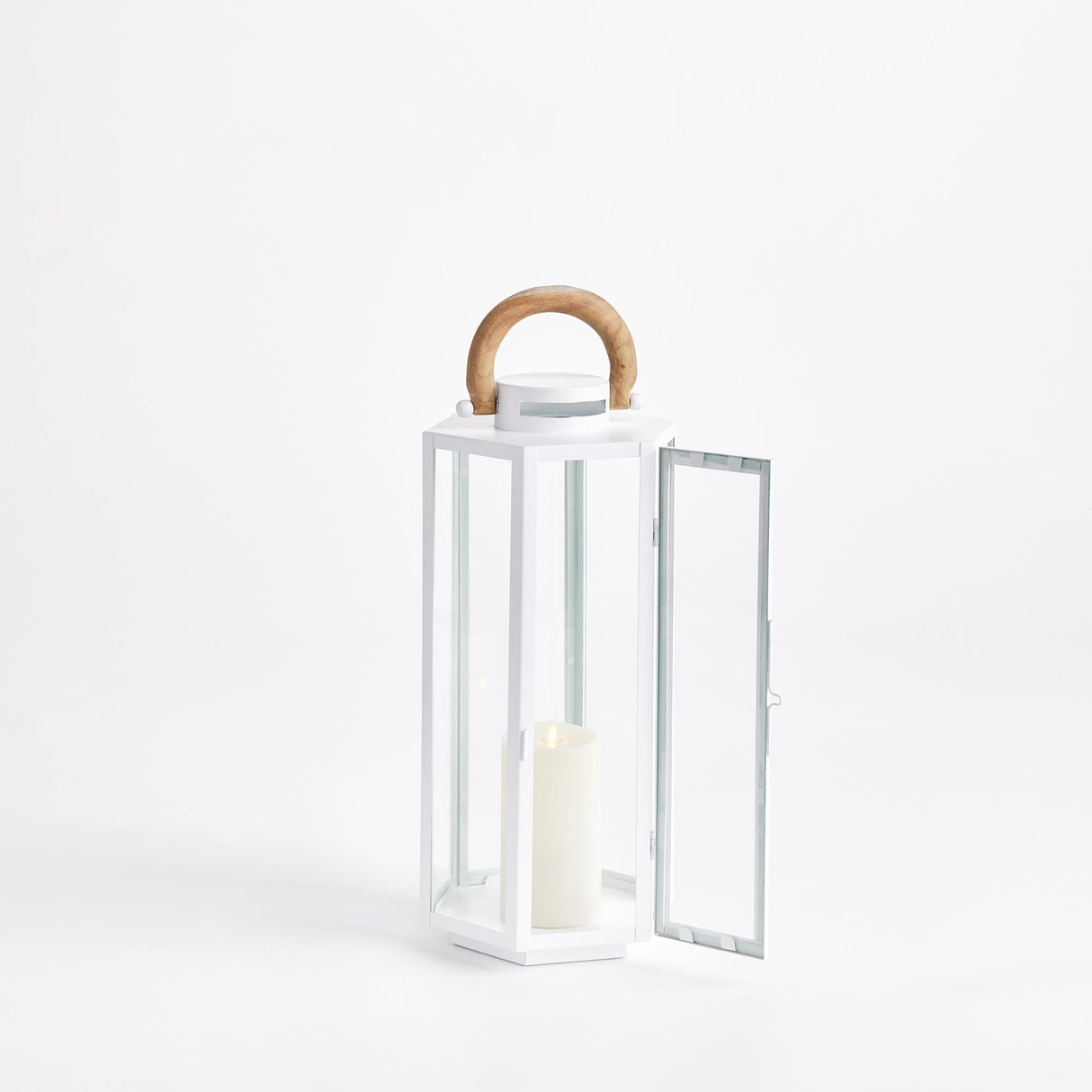 Napa White/Natural DOCKSIDE OUTDOOR LANTERN SMALL