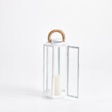 Napa White/Natural DOCKSIDE OUTDOOR LANTERN SMALL